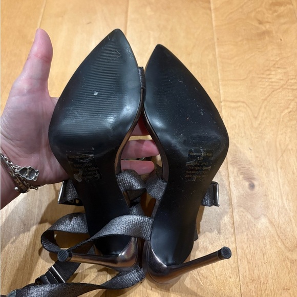 Steve Madden x Winnie Harlow Rum punch stiletto heel sandals 6.5 gray - Picture 6 of 9